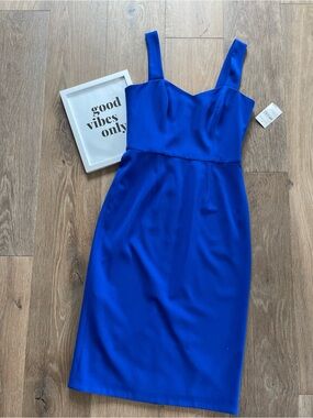 Dress the Population Royal Blue Sleeveless Sheath Dress
